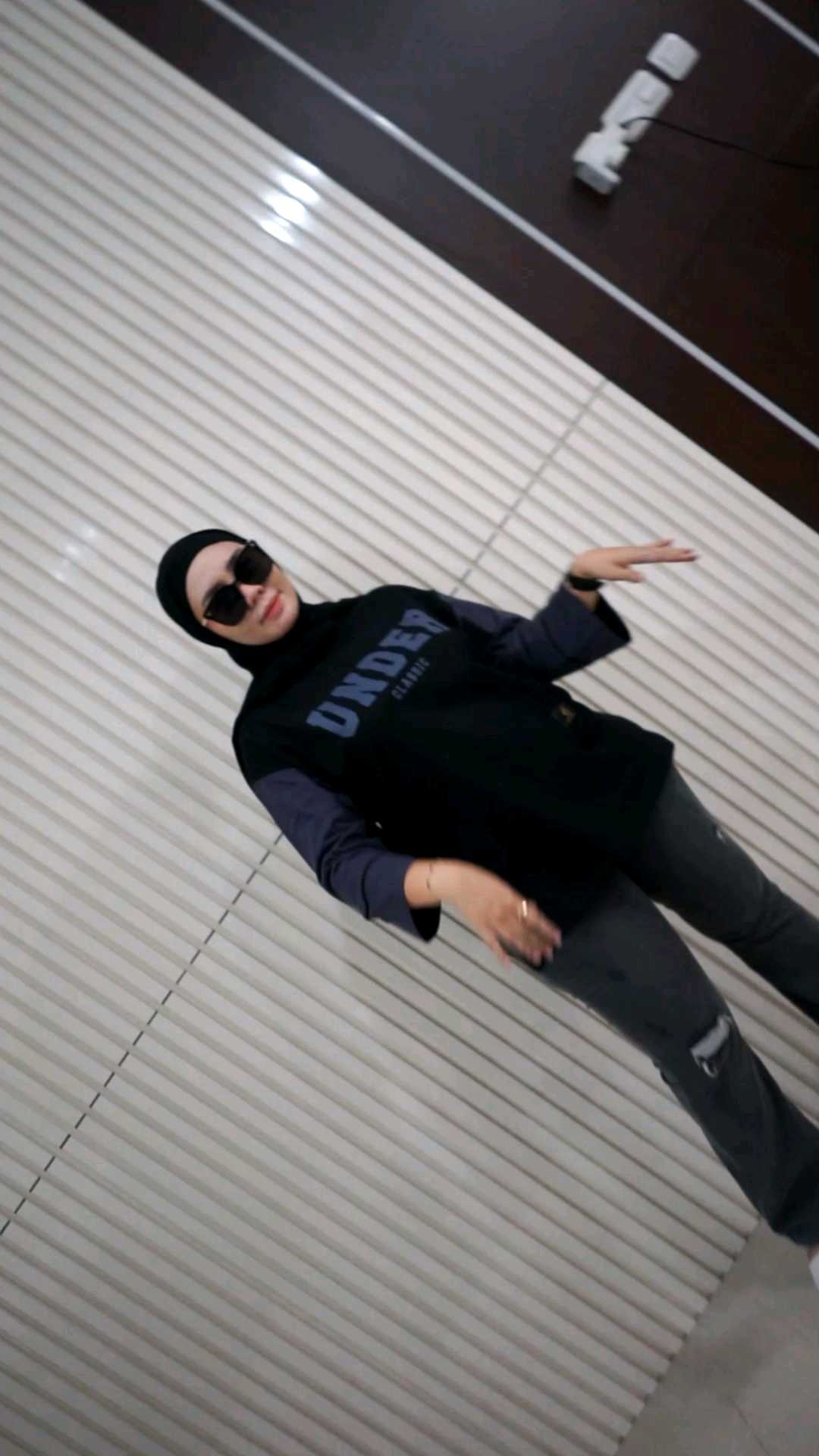 KAOS WANITA FASHION TOP WANITA LENGAN PANJANG BAWAH BELAH PINGGIR BUKAN ZOLAQU TERBARU MUSLIMAH SPORTY