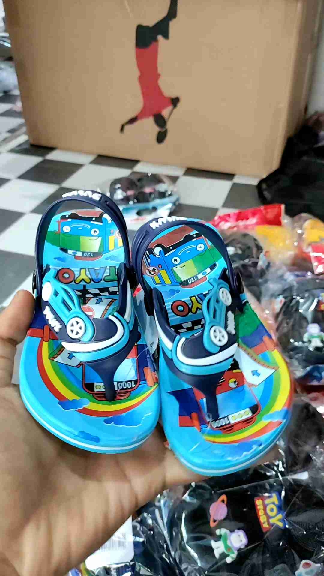 SANDAL JAPIT ANAK LAKI-LAKI MOTIF MOBIL TAYU UK 20-25