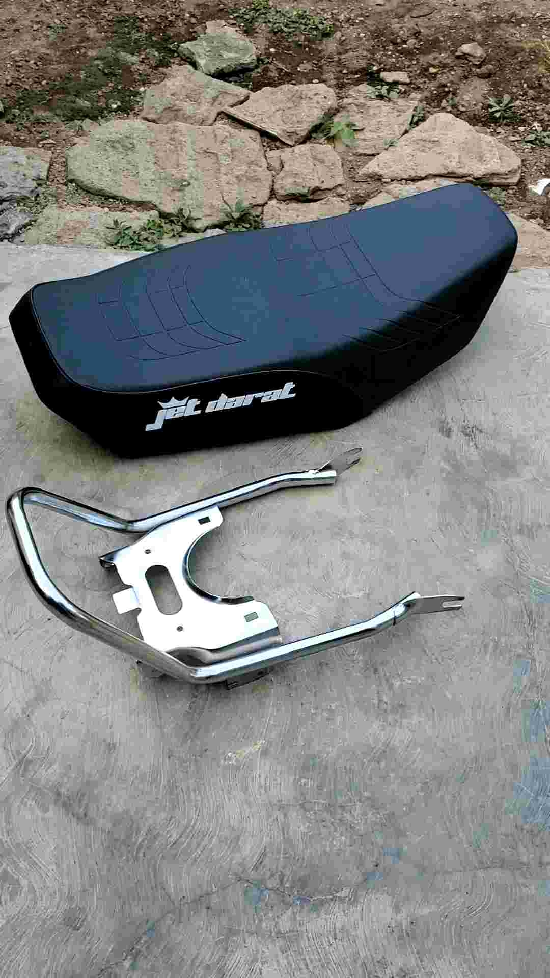Jok Motor Yamaha Rx King Jet Darat + Behel Belakang Krom Tebal