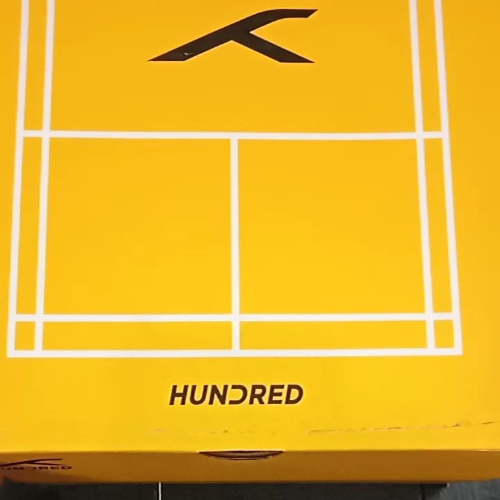 Sepatu Badminton HUNDRED HNDRD BLAST White Turquois Orange