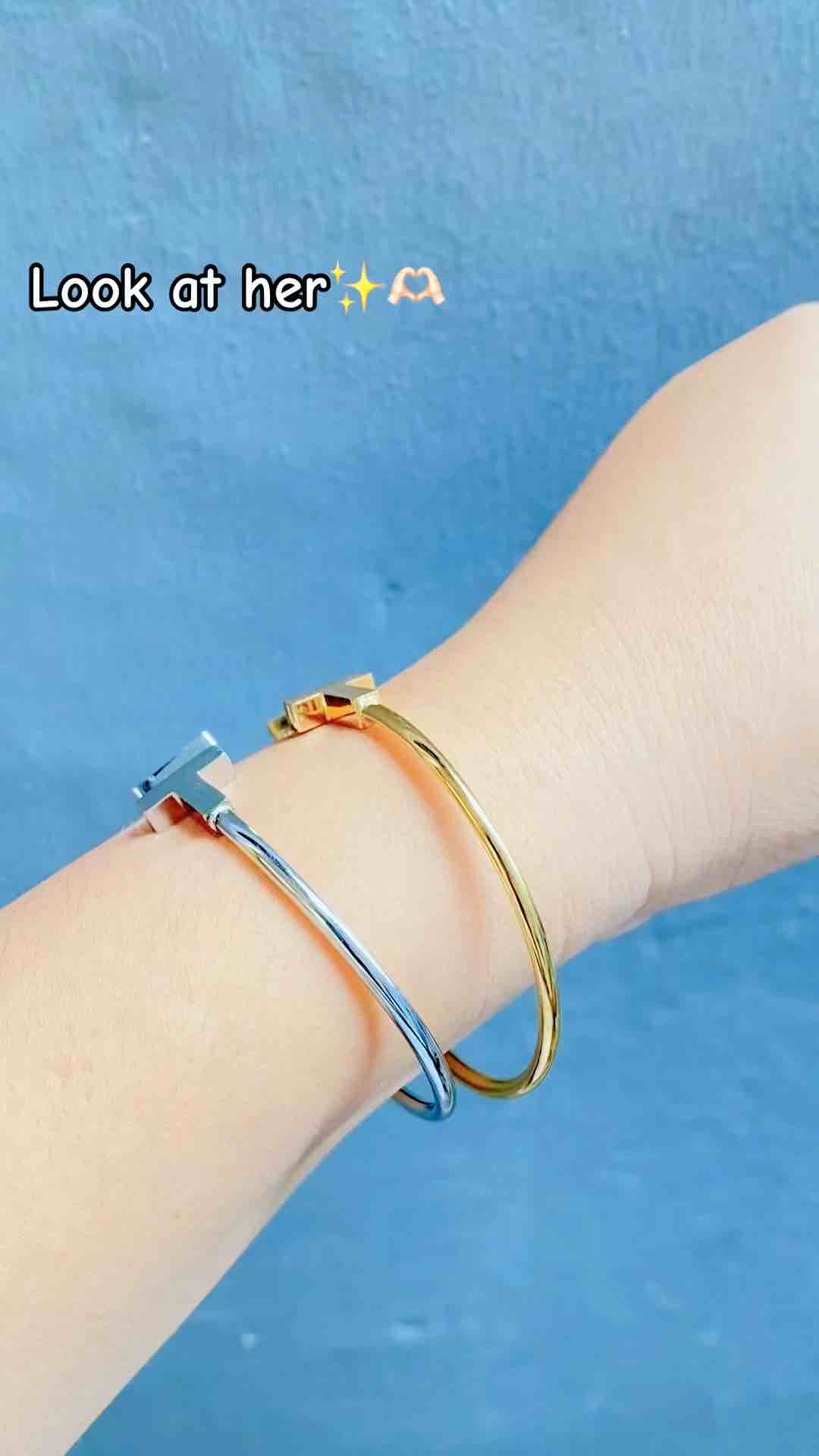 Gelang Tangan Flexible Titanium Fashion Vintage CXB24042401