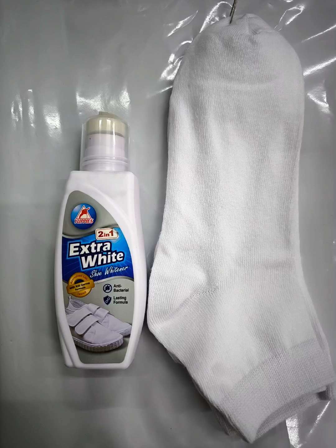 YUPPIES  Extra White Canvas Shoe Renovator (150ml) 2 in 1 Shoe Care Accessories / Cleaning Tools