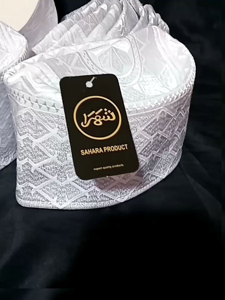 Peci kopyah songkok oman bangladesh bordir putih busana muslim
