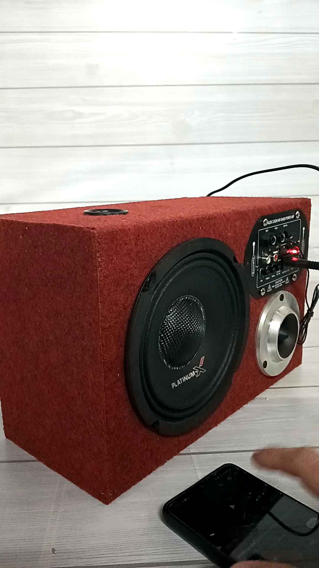 ลำโพงบลูทูธ ชุดพร้อมลั่น มินิ RED พรมแดงหนาพิเศษ  ดอกมิดแพต 6.5 ทวิตเตอร 4 นิ้ว ปาร์ตี้ พกพา คาราโอเกะ ครบจบในชุดเดียว