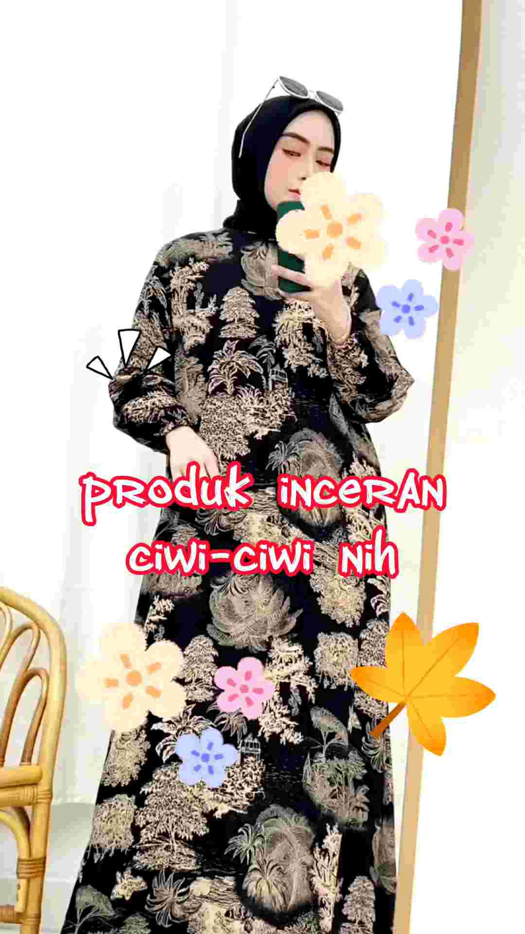 Gamis Wanita Tsamara Dress Bahan Rayon Adem & Lembut