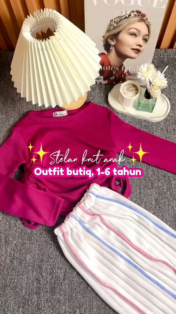 Rok skrit rainbow anak"usia 2-7thn