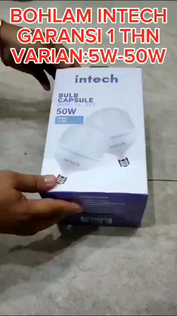 BOHLAM LED / LAMPU LED INTECH GARANSI 1 TAHUN KAPSUL