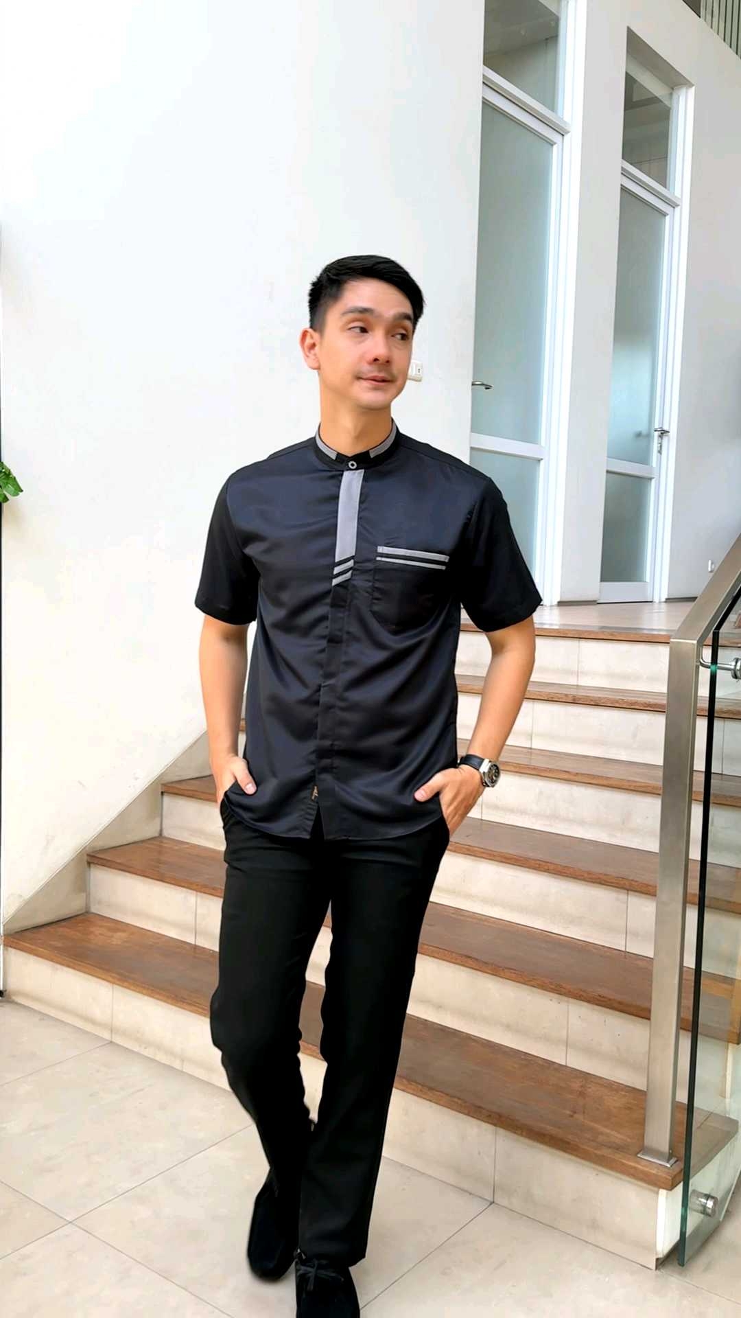 Baju Koko Grandmaster Lengan Pendek Motif Terbaru Trendy