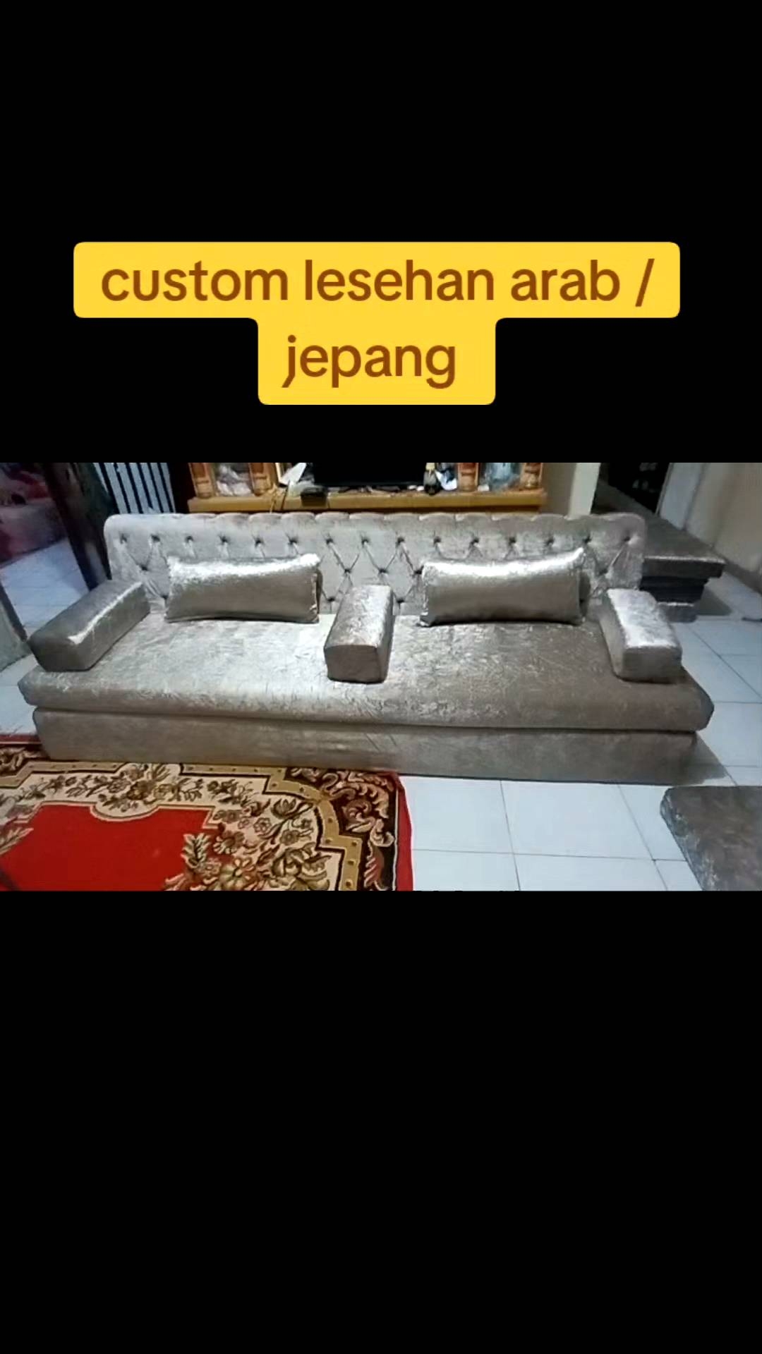 sófa lesehan Arab ruang tamu