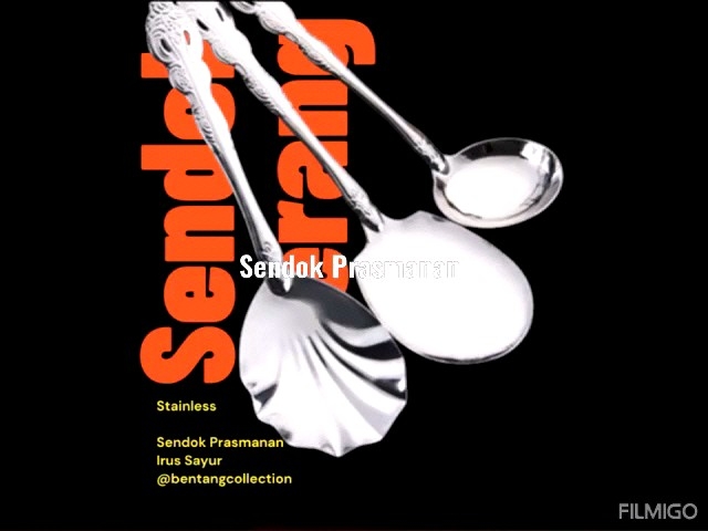 Sendok Kerang Prasmanan Irus Sayur Stainless