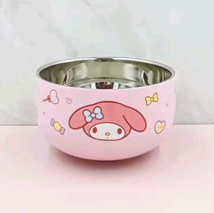 Mangkok Sanrio: Mangkuk Saji Melody & Cinnamoroll