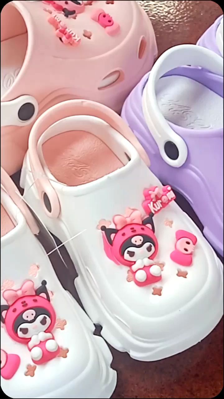 SANDAL KUROMI BAIM ANAK PEREMPUAN CASUAL RINGAN SANDAL WEDGES WANITA VIral