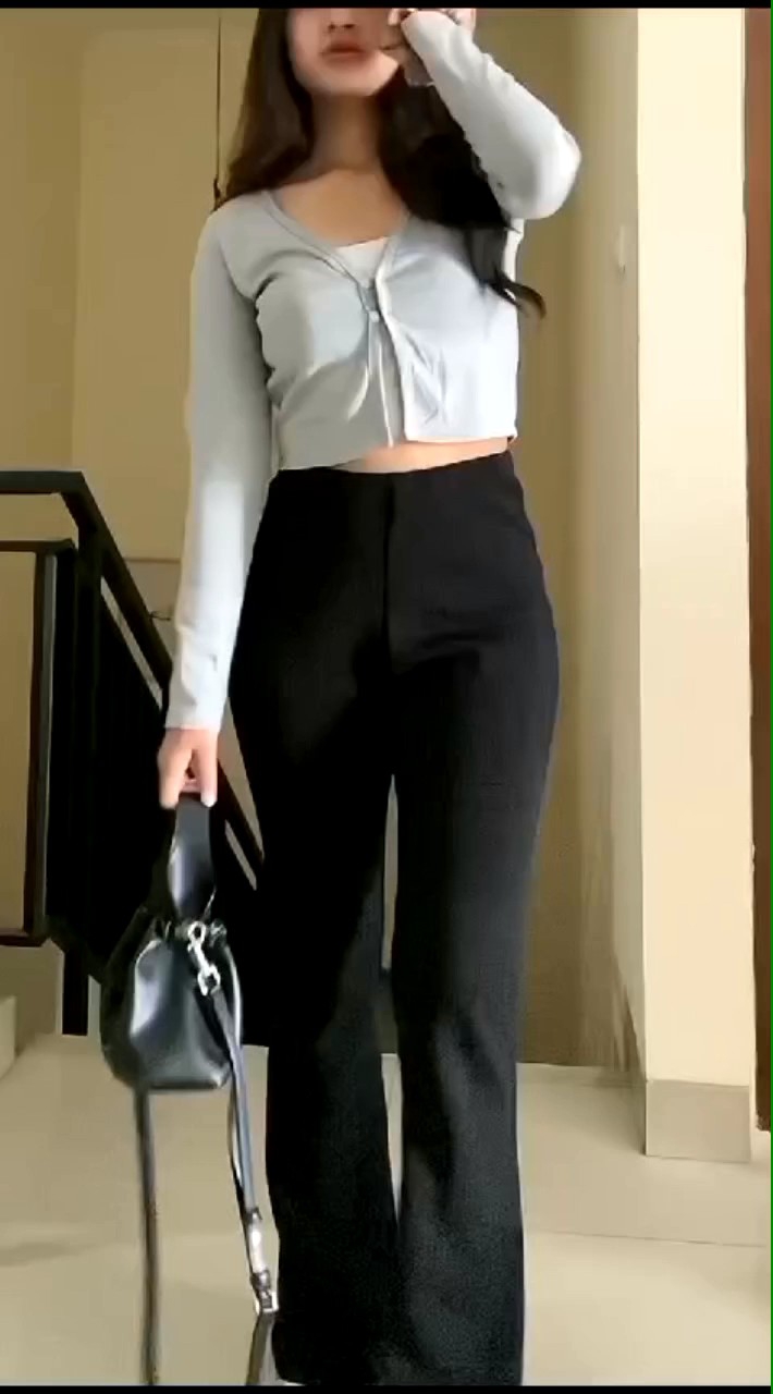 Flare Pants - Highwaist Flare Pants - Highwaist Kulot Cutbray - Celana Scuba premium kekinian