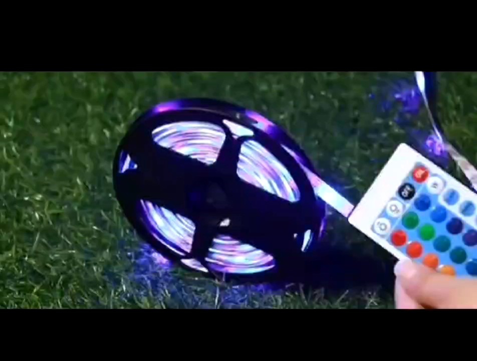 Promo - LAMPU LED STRIP 5050 2835 5M RGB WARNA WARNI IP44 AC 220V + ADAPTOR + REMOTE + TAHAN AIR + DAUBEL TIP(LAMPU TIKTOK) - Sedia lampu led kekinian terbaru viral bestseller murah diskon terlaris 2023
