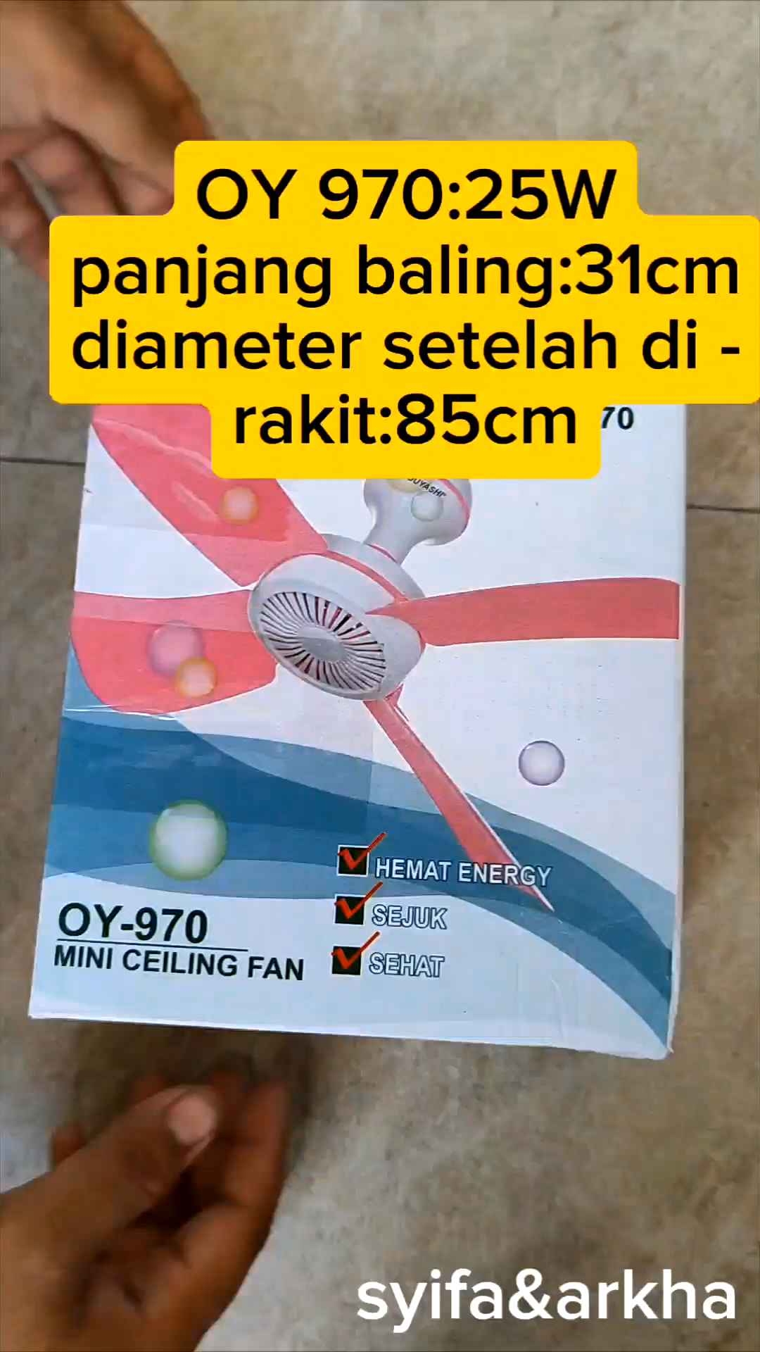 KIPAS GANTUNG OUYASHI 25W 970