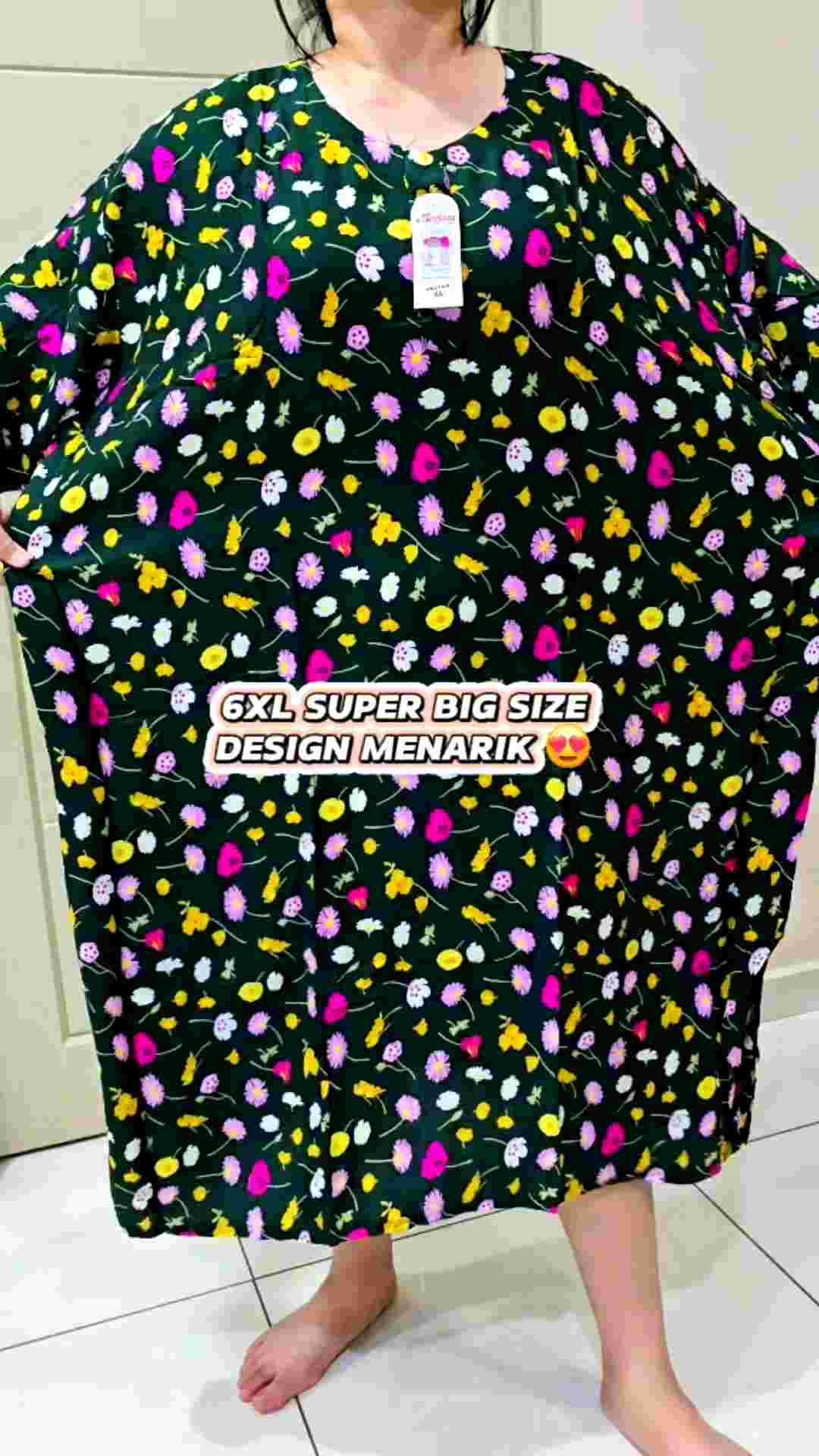 BAJU BATIK 3XL - 6XL BAJU DRESS / BAJU BATIK TIDUR FREE SIZE GOOD QUALITY