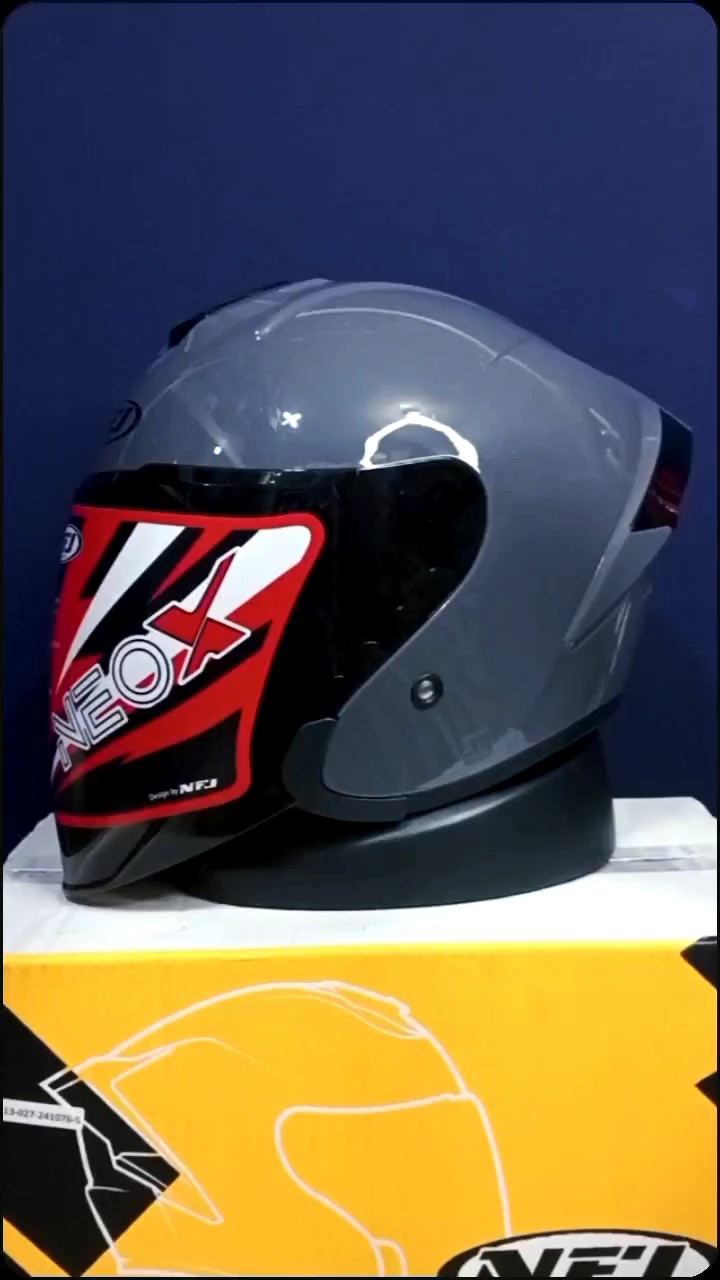 HELM NFJ NEO X ORIGINAL SNI PAKET GANTENG KEKINIAN MURAH BER KWALITAS GRATIS STIKER