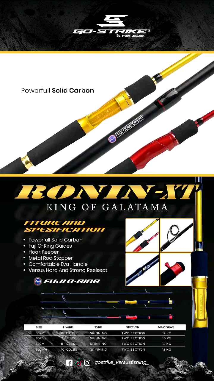 JORAN GO STRIKE RONIN XT BY VERSUS 165/180CM FUJI