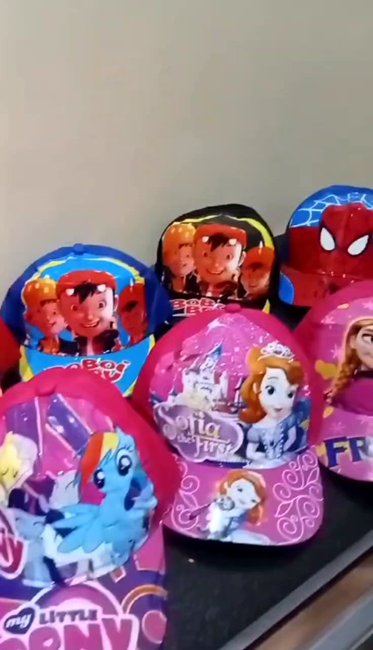 TOPI ANAK MEKA KARAKTER 20 PCS