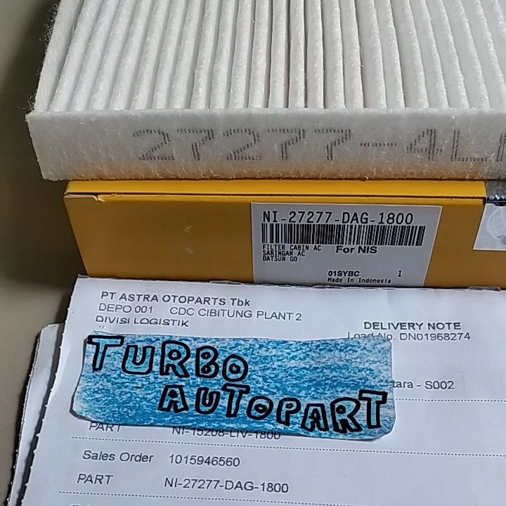 FILTER KABIN AC DATSUN GO MEREK ASPIRA 100% ORIGINAL