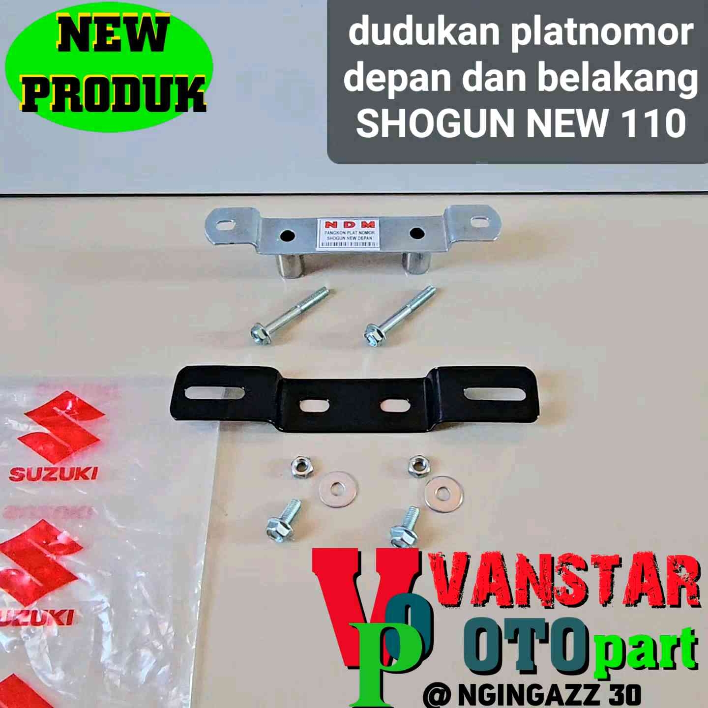 Dudukan Plat Nomor Depan Belakang SHOGUN NEW 110