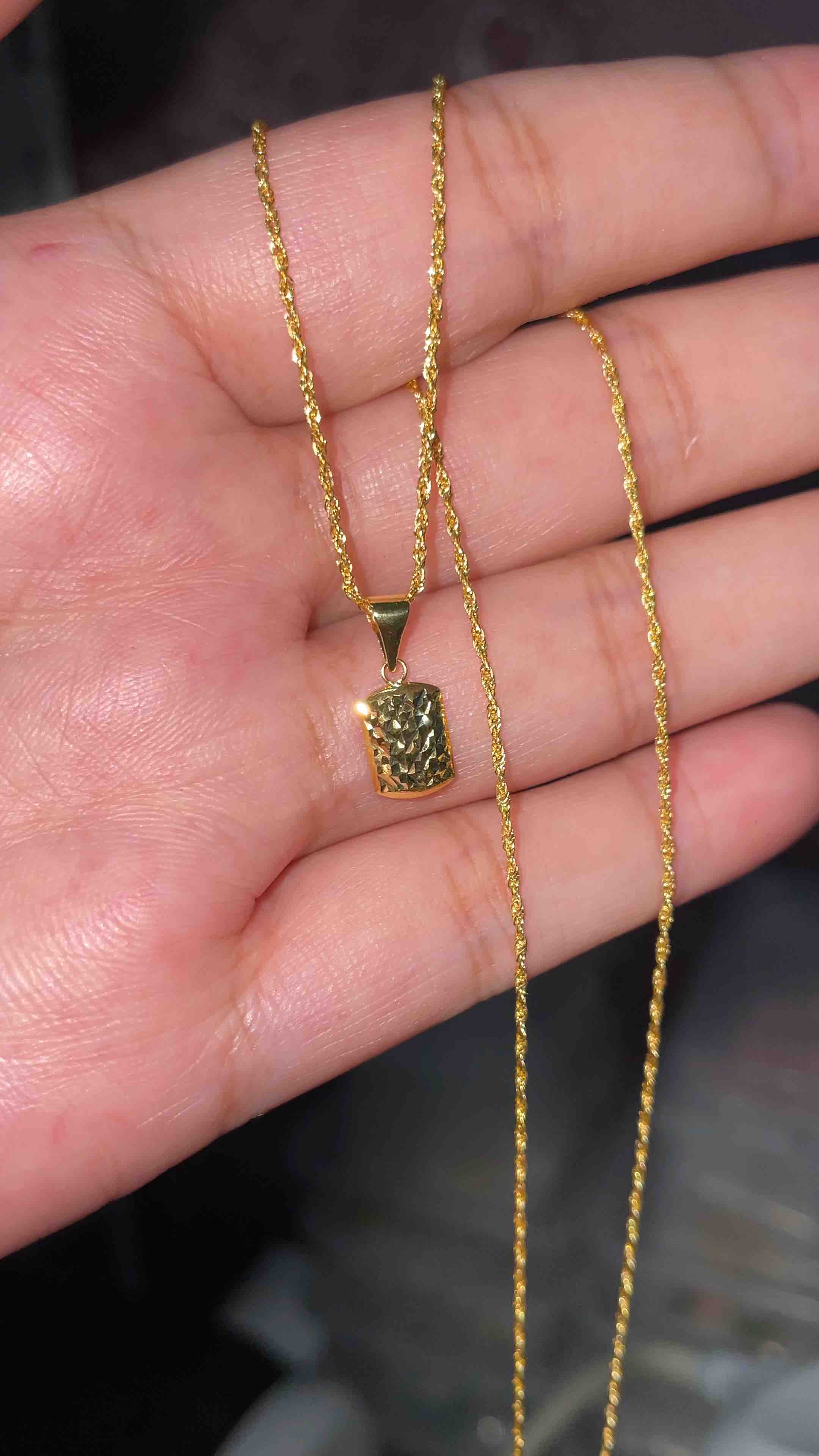 18K Saudi Gold Rope Chain & Pendant: A Lightweight Manipis Jewelry Guide