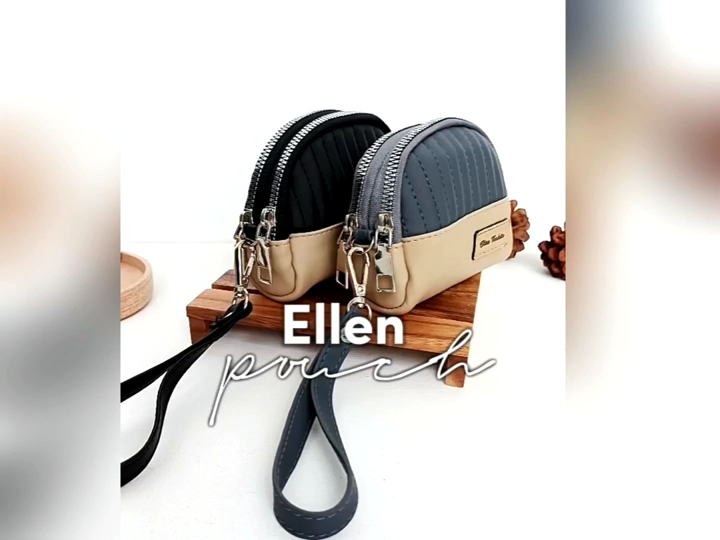 Dompet koin ellen // dompet koin 2 ruang by biru tsabita anti air. ( tidak buat hp )
