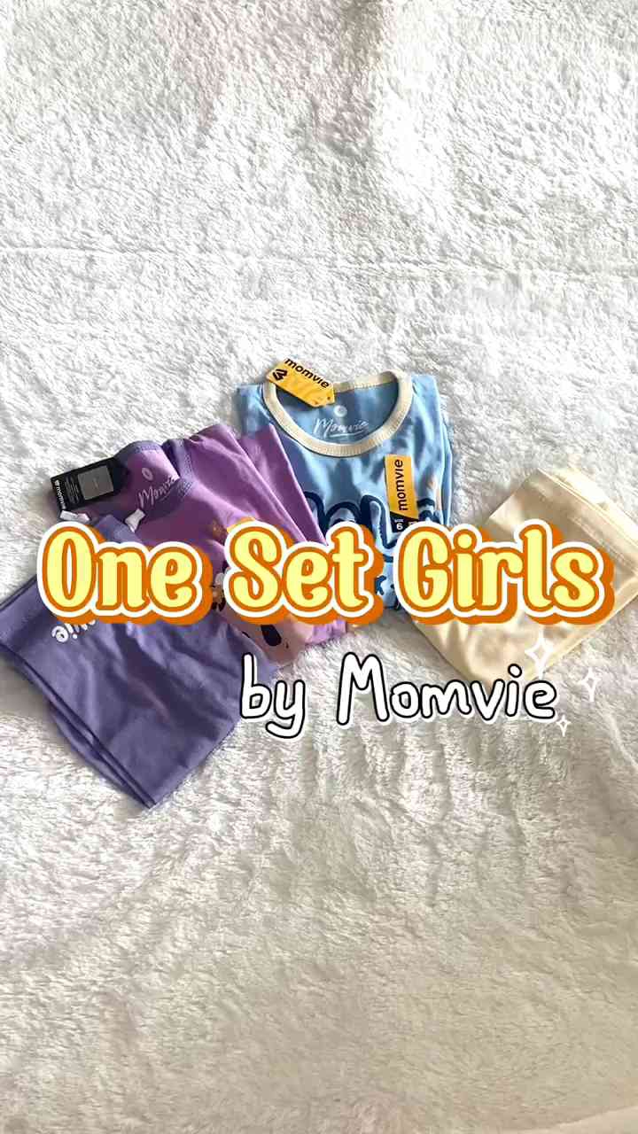 Setelan Kaos  Anak Perempuan Harian Oneset Daily Momvie