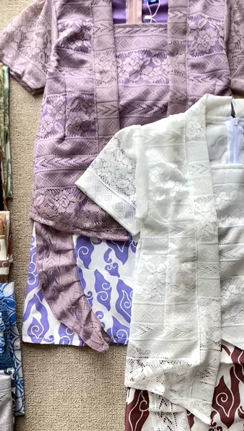 Batik Kids Kebaya Setelan Kaira Mega Mendung Cantik Nyaman Banyak Varian Warna