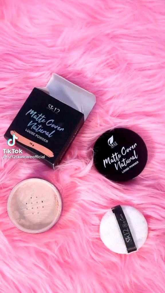 SR12 12 Matte Cover Natural Loose Powder Oil Control Bedak Tabur
