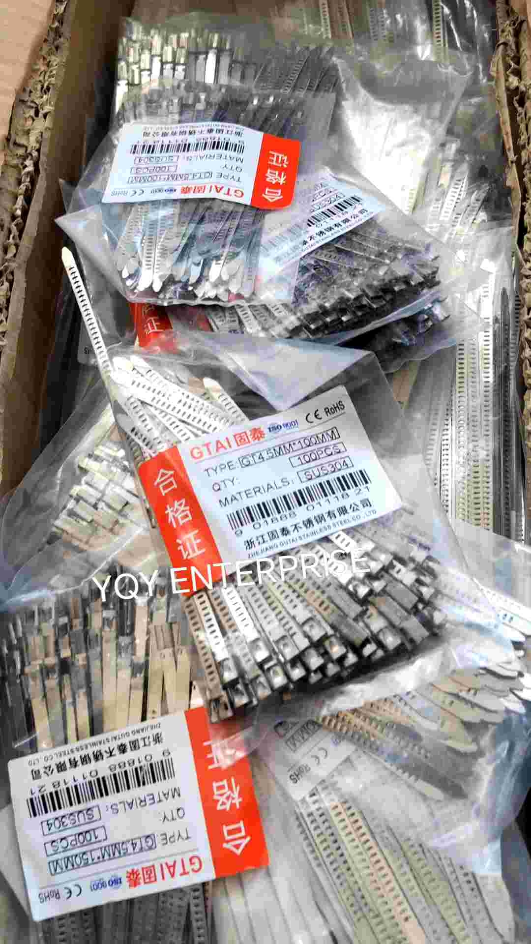 Stainless steel cable tie ladder type 4.5 mm x 0.2mm(width x thickness x length)