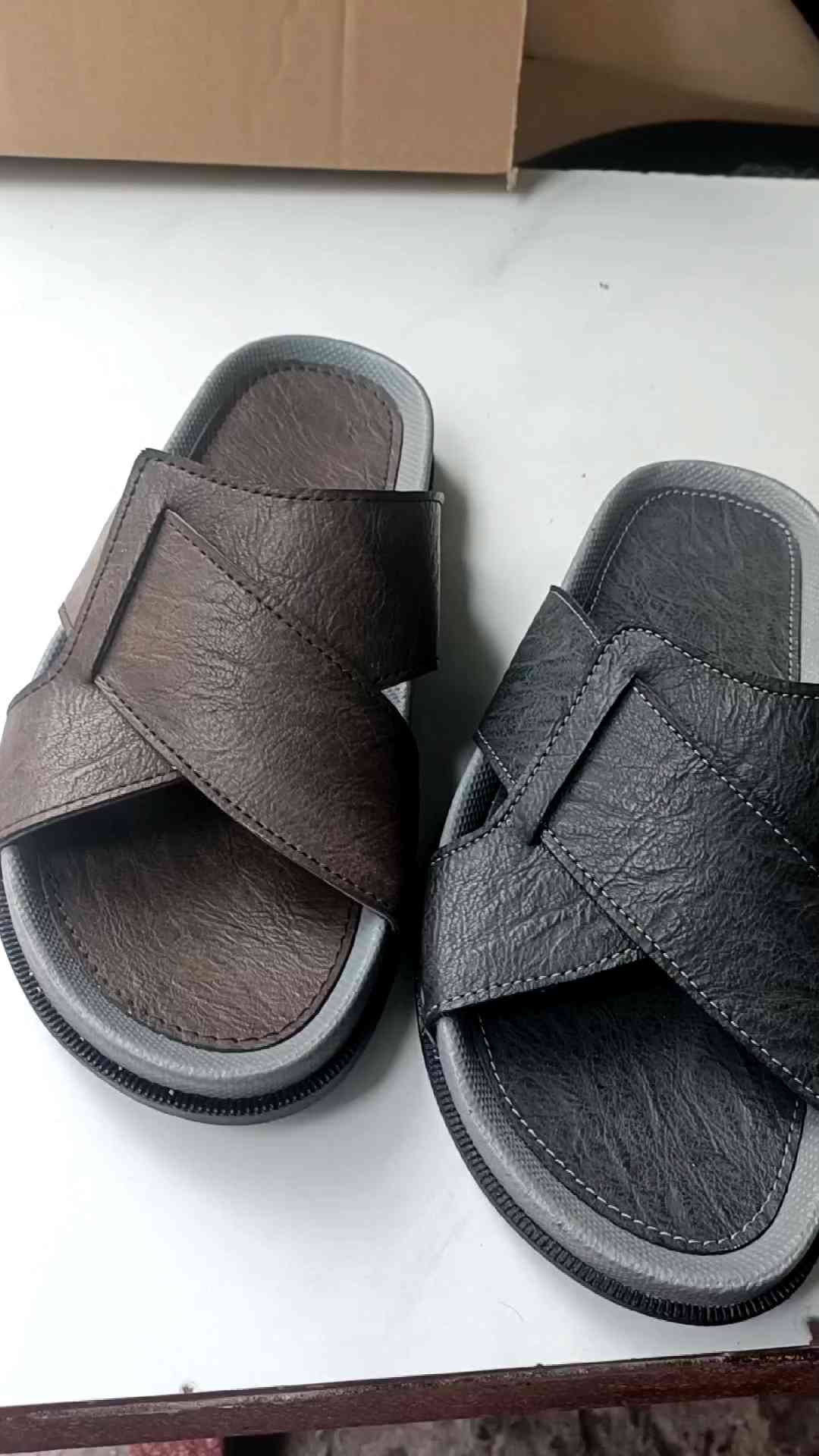 Dép nam quai ngang thời trang Dép nam quai chéo XQCD1 trẻ trung  cá tính đế thấp lõm mềm nhẹ