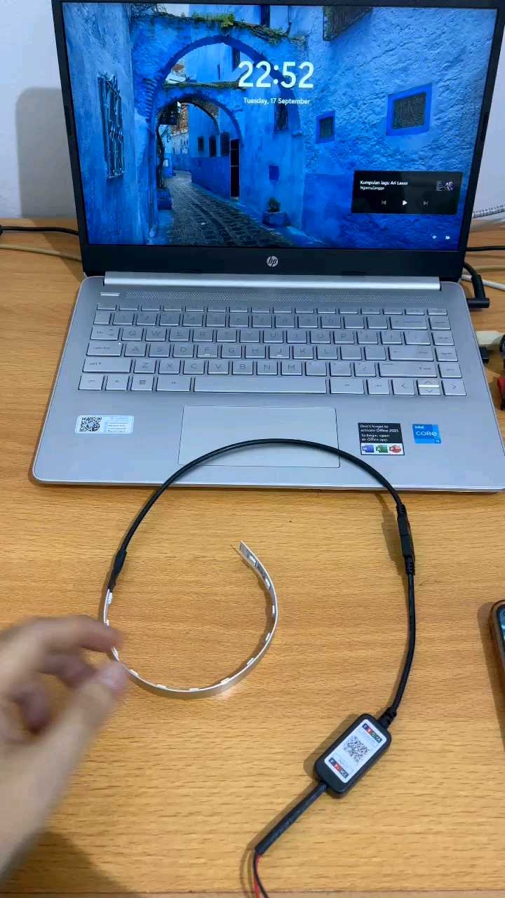 DEVIL RGB 1 LAMPU DAN MODUL 24 LED CONNECT BLUETOOTH DAN APLIKASI HP