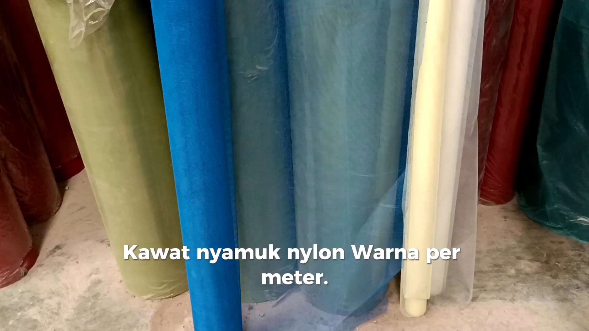 KAWAT NYAMUK NYLON WARNA PER METER
