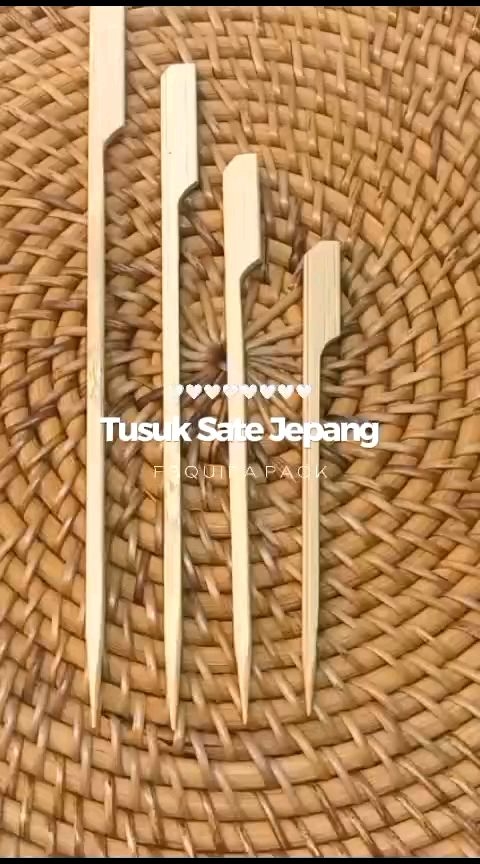 Disposable Bamboo Skewers / Tusuk Sate Jepang 20 Cm / 100 Pcs / WS0420