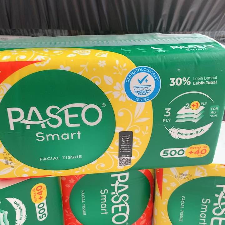 (Paket 4) Premium Tisu Facial Paseo 500+40 Helai 2ply Tisu Wajah Yang banyak di cari