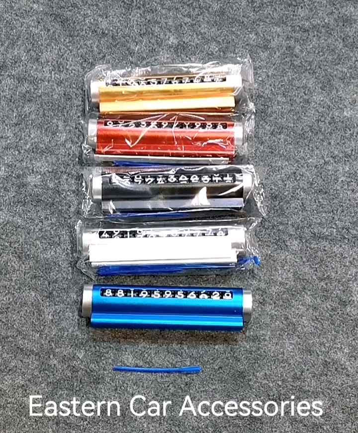 Car Temporary Parking Phone Number Display Plate Aluminum Metal