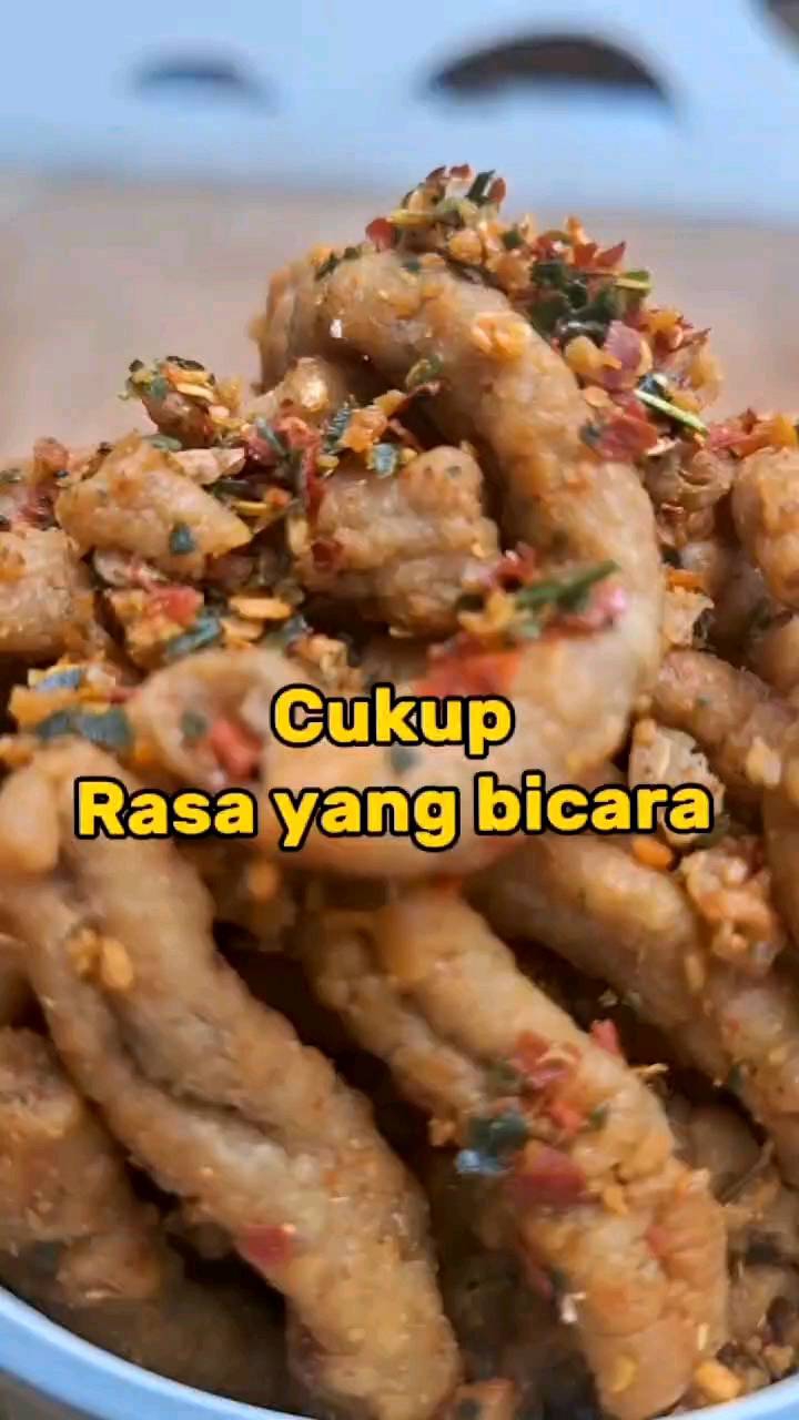 Keripik Usus Ayam Krispi & Pedas Enak 250 Gram