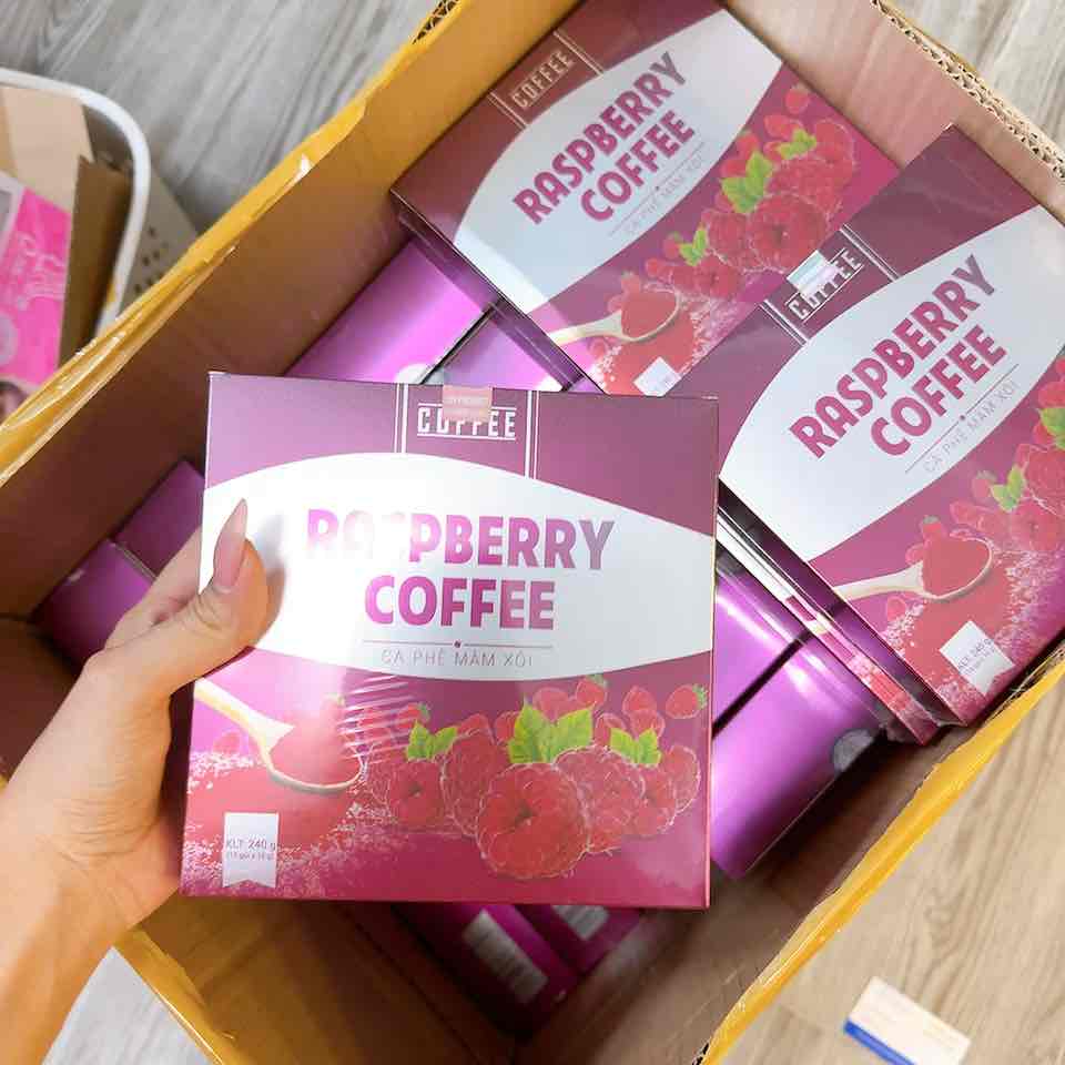 [CHÍNH HÃNG] Cà Phê Mâm Xôi Raspberry Coffee hộp 15 gói