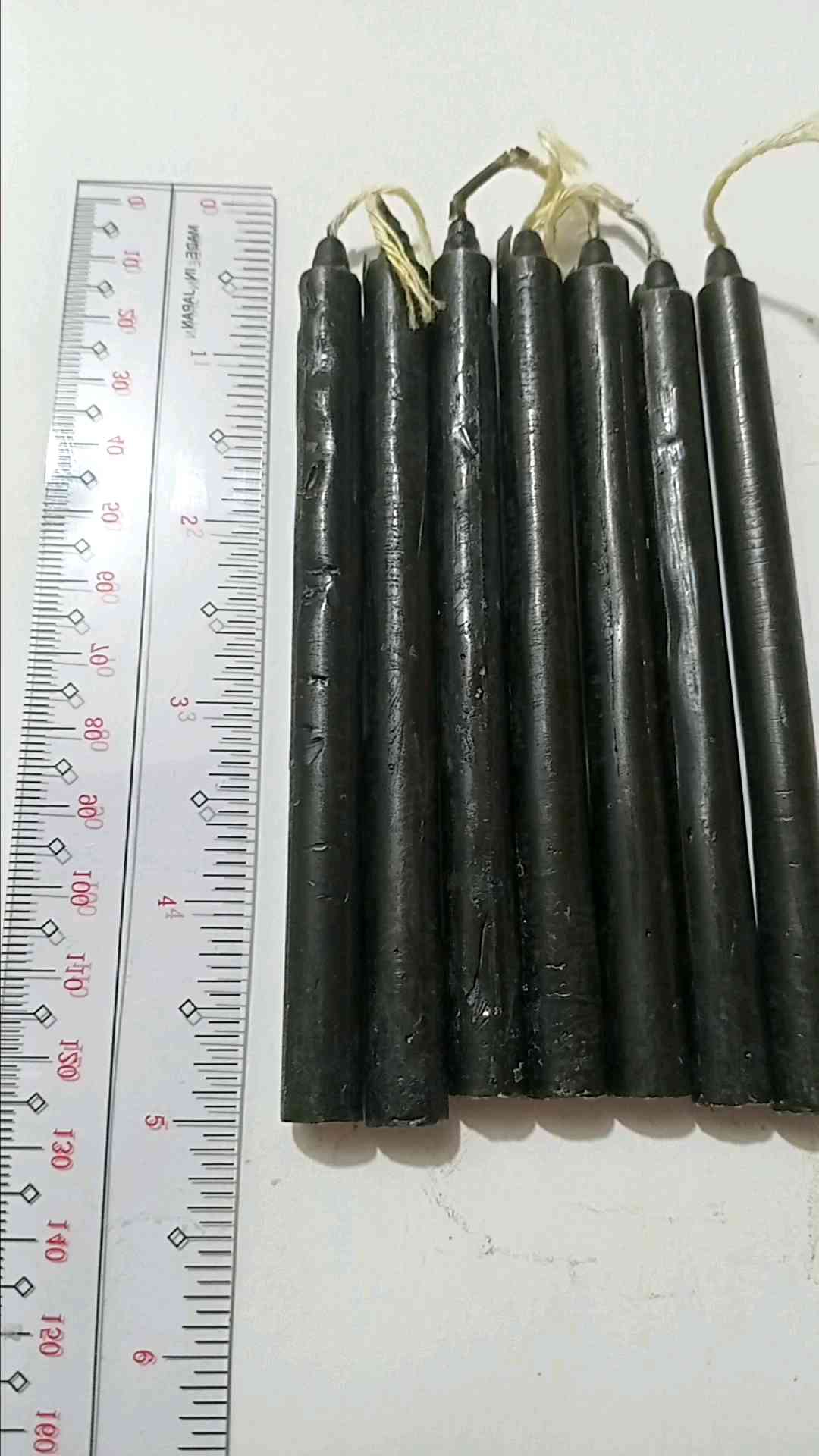 Queen eLVe No.3 Black Candle (7 pcs/pack) Protection and Banishing of Negative Energies Size Approx. 5 inches long