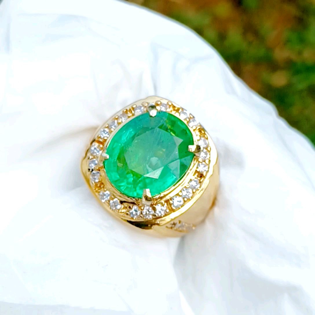 CINCIN BATU ZAMBRUD COLOBIA CHATAM TOP QUALITY