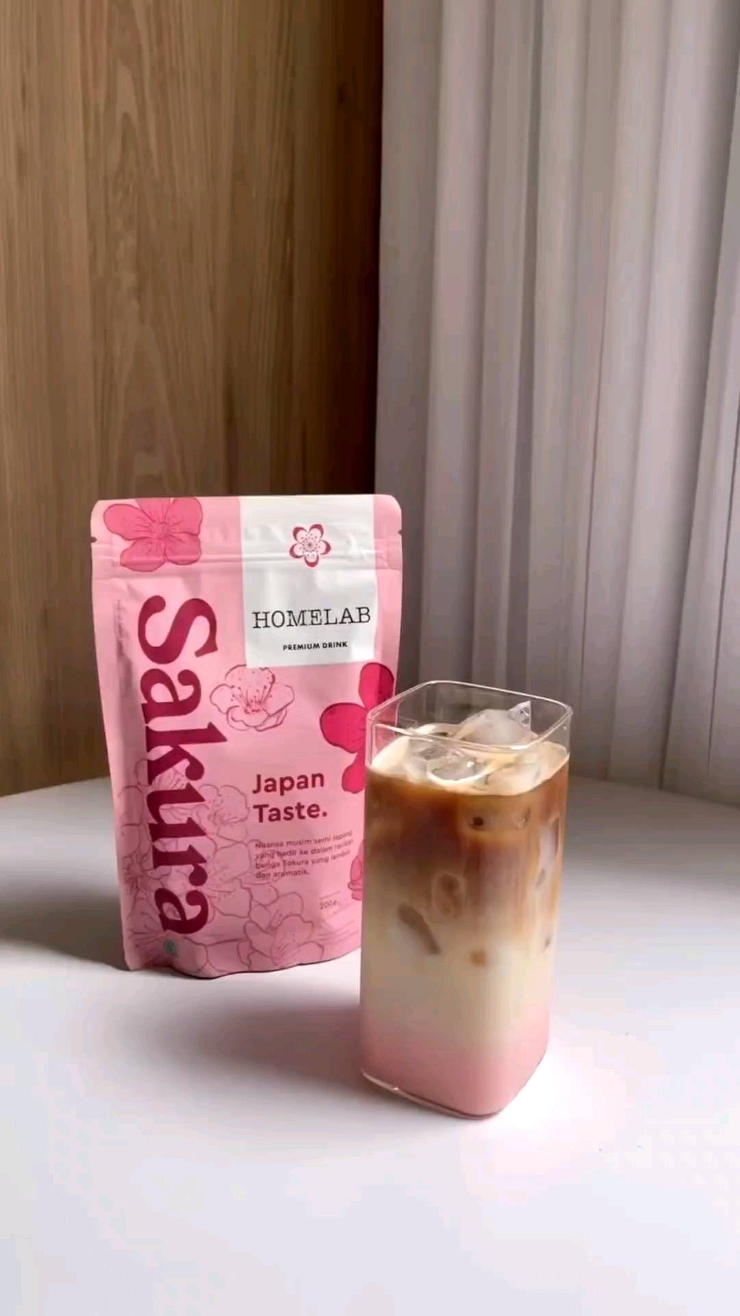 HOMELAB - SAKURA Latte - 200gr Bubuk Minuman Premium