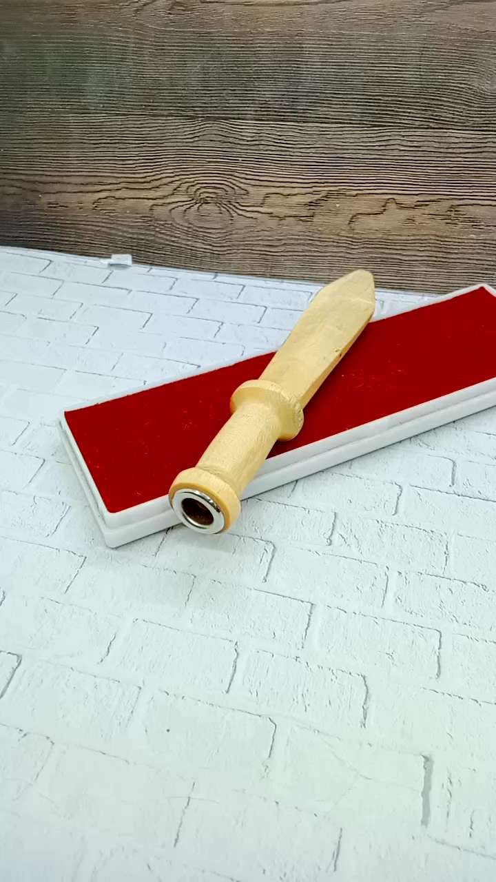 Pipa Once Cangklong Kayu Kemuning Gading Motif Pedang B150