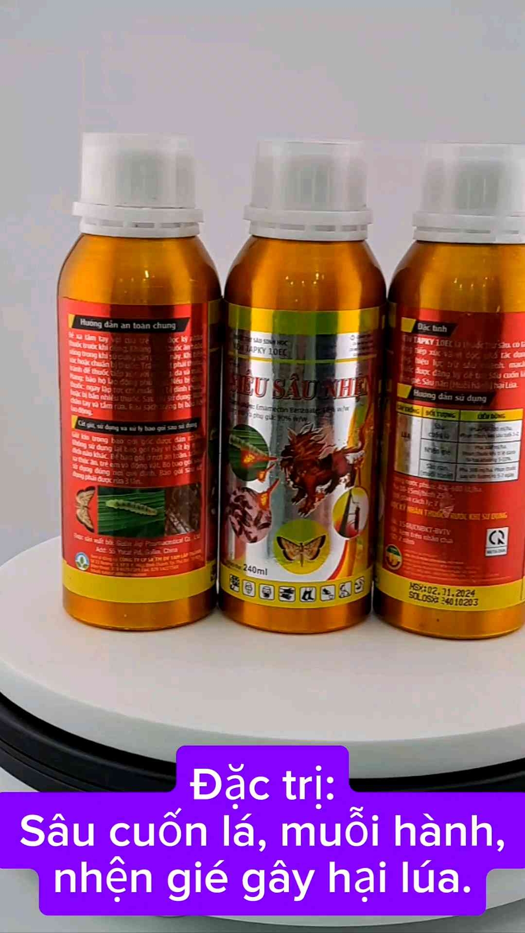 (240ml) New Tapky Siêu Sâu Nhện 240m: sâu cuốn lá lúa nhện gié muỗi hành sâu đục trái sâu đục thân