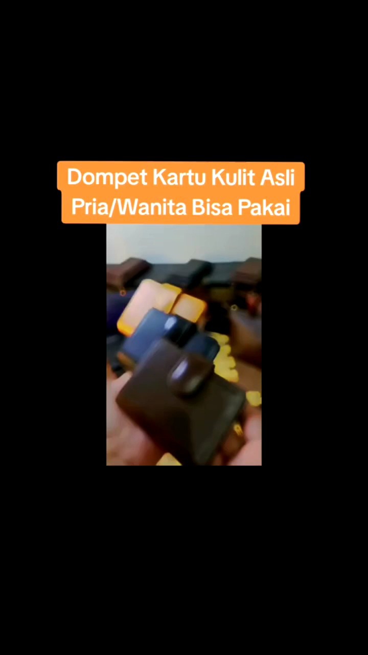 Dompet kulit kartu pria/wanita