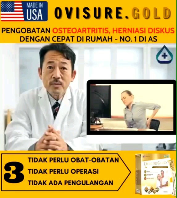 OVISURE GOLD MILK SUSU VITAMIN SENDI DAN TULANG OBAT NYERI OTOT SYARAF KEJEPIT