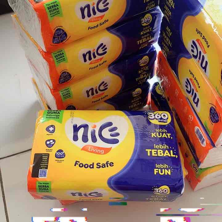 (Paket 10 pc) Tisu Facial Nice 360 Helai 2ply / Tisu Wajah