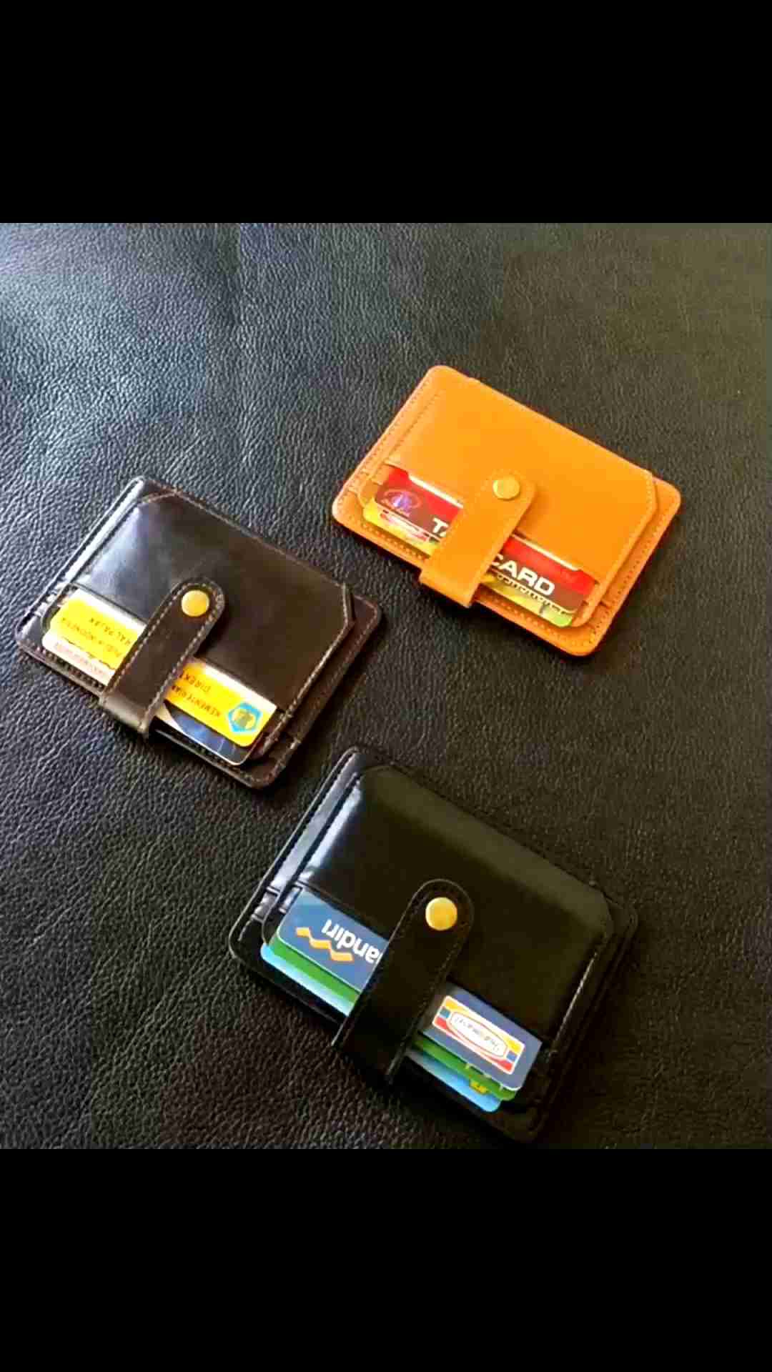 Card Holder Wallet-Dompet kartu kulit pria/wanita-tipis-minimalis