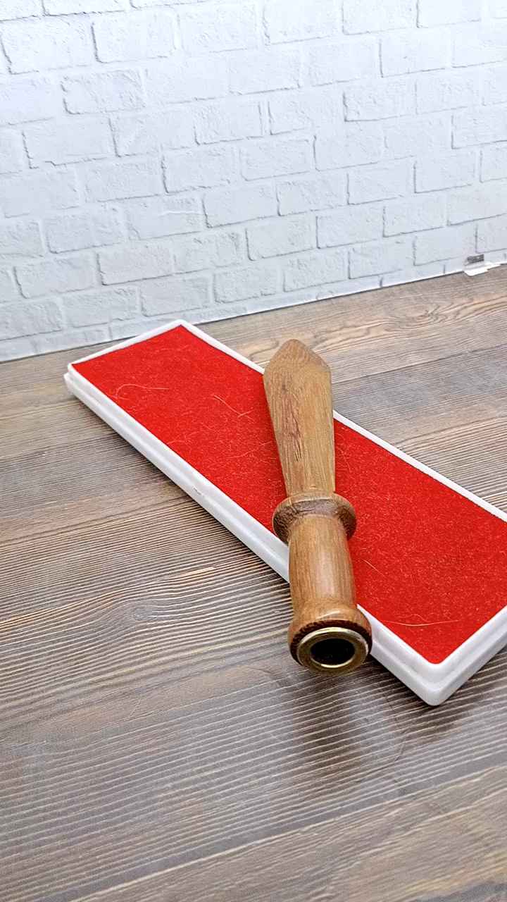 Pipa once kayu kelor mas motif pedang A84