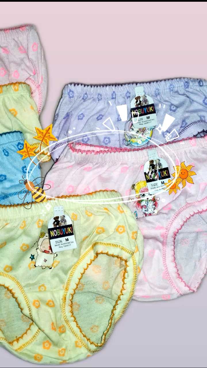 (6pcs) Celana Dalam Anak  NOBUYUKI Motif Sablon (6pcs) | underwear kids NOBUYUKI / CD ANAK PEREMPUAN